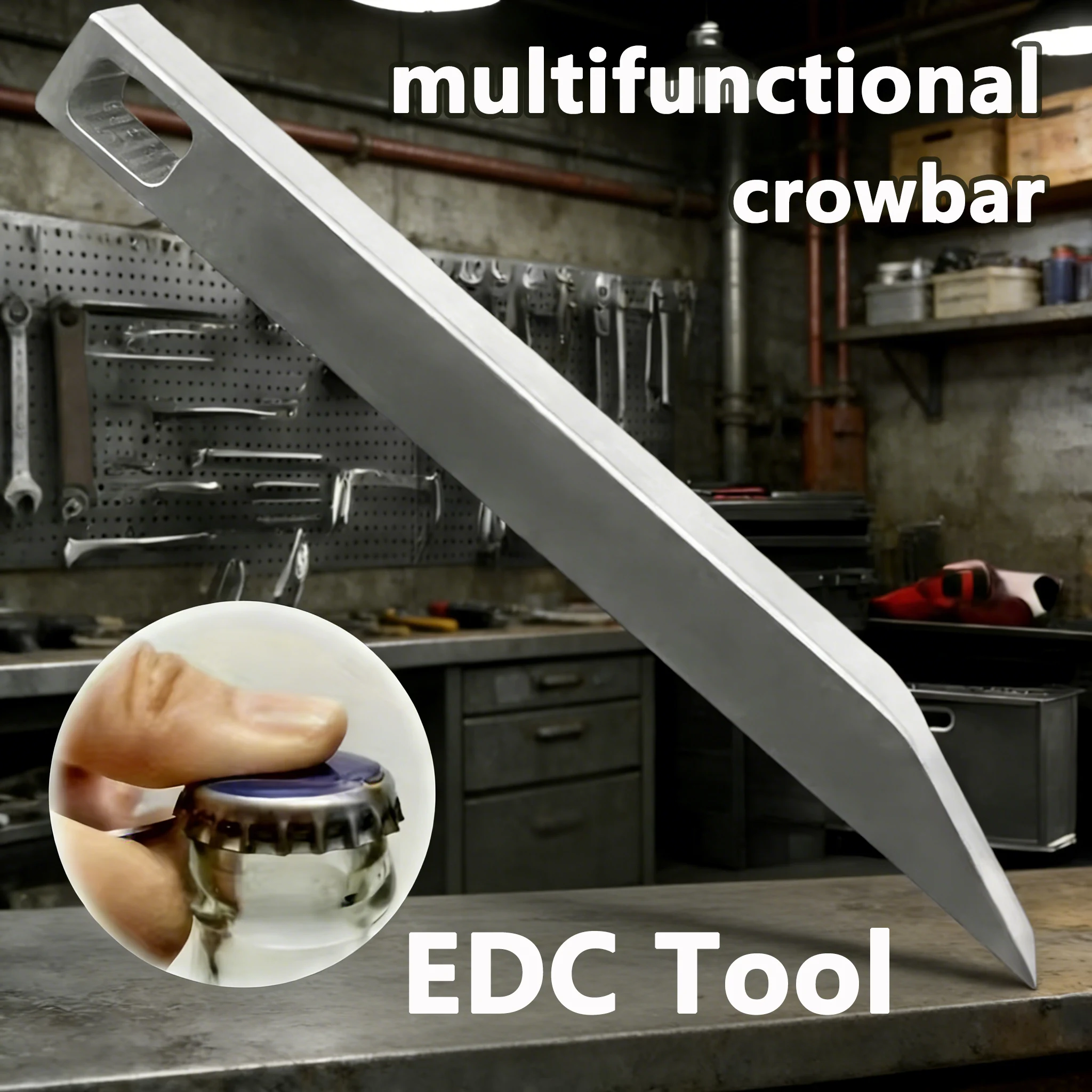Edc Deep Carry - เหล็กงัดอเนกประสงค์แบบพกพาสำหรับพวงกุญแจ ทำจากสแตนเลสขนาดเล็ก ใช้สำหรับงัดกุญแจและงานทั่วไป