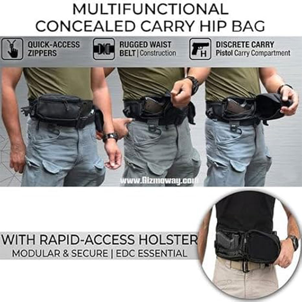 กระเป๋าปืนพกยุทธวิธี กระเป๋าใส - Edc Concealed Carry Holster บทวิจารณ์และราคา