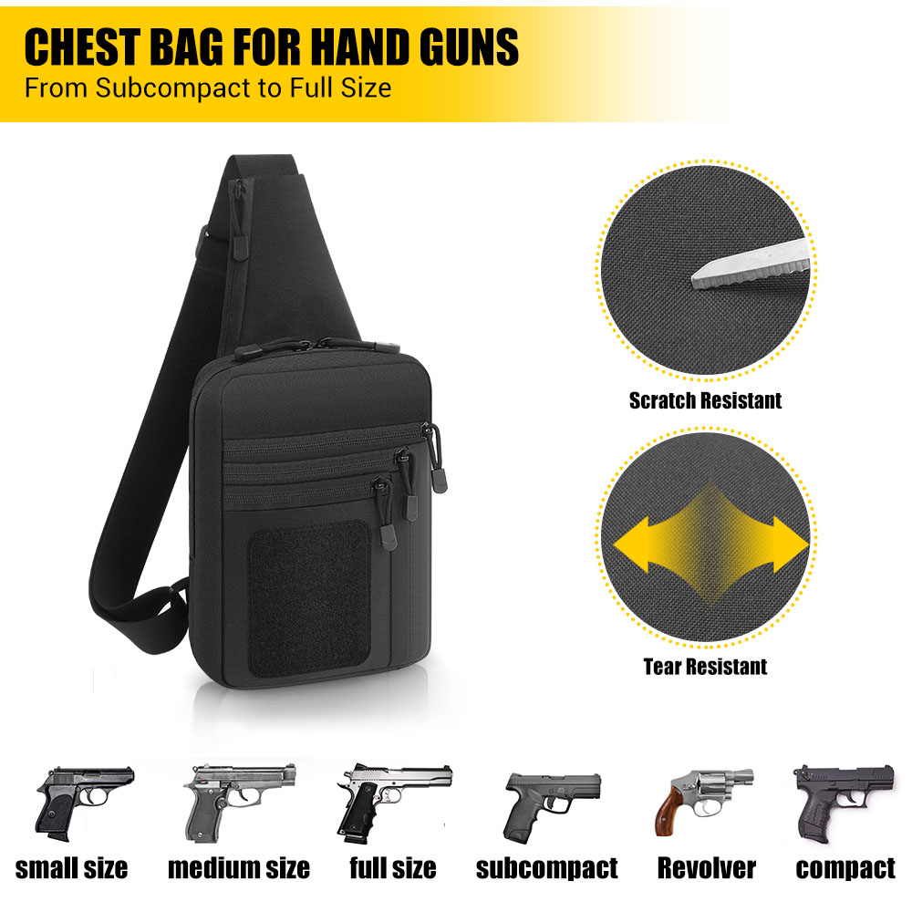 กระเป๋าปืนพกยุทธวิธี กระเป๋าใส - Edc Concealed Carry Holster บทวิจารณ์และราคา