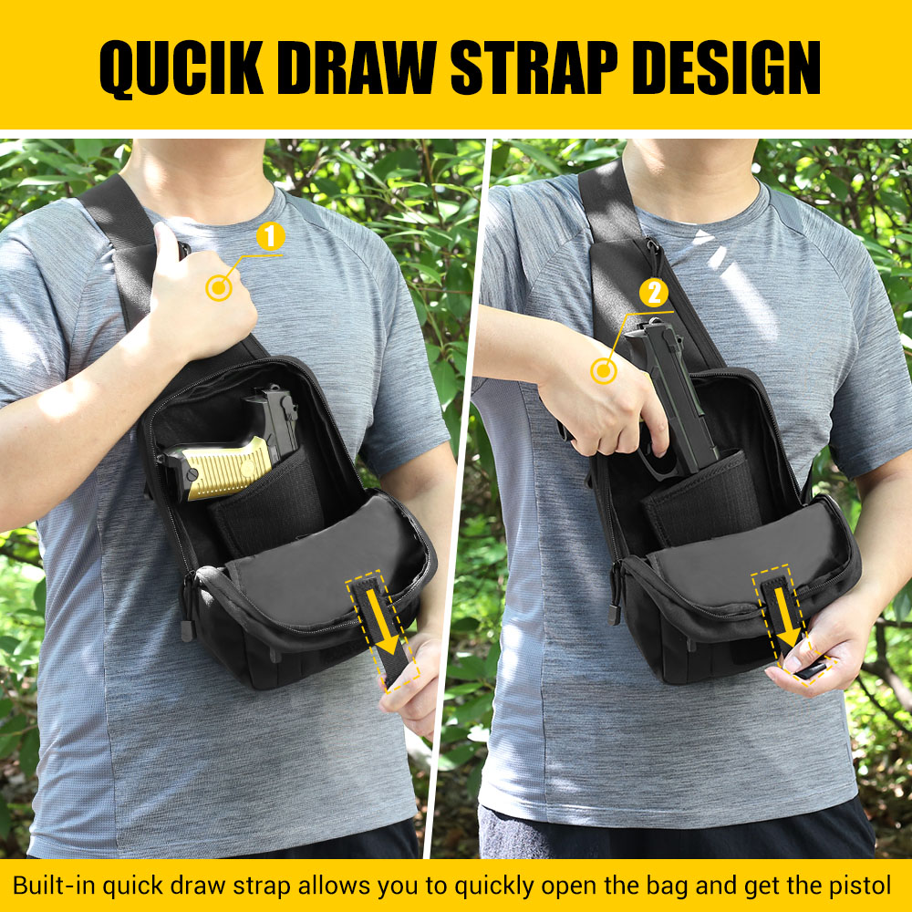 กระเป๋าปืนพกยุทธวิธี กระเป๋าใส - Edc Concealed Carry Holster บทวิจารณ์และราคา