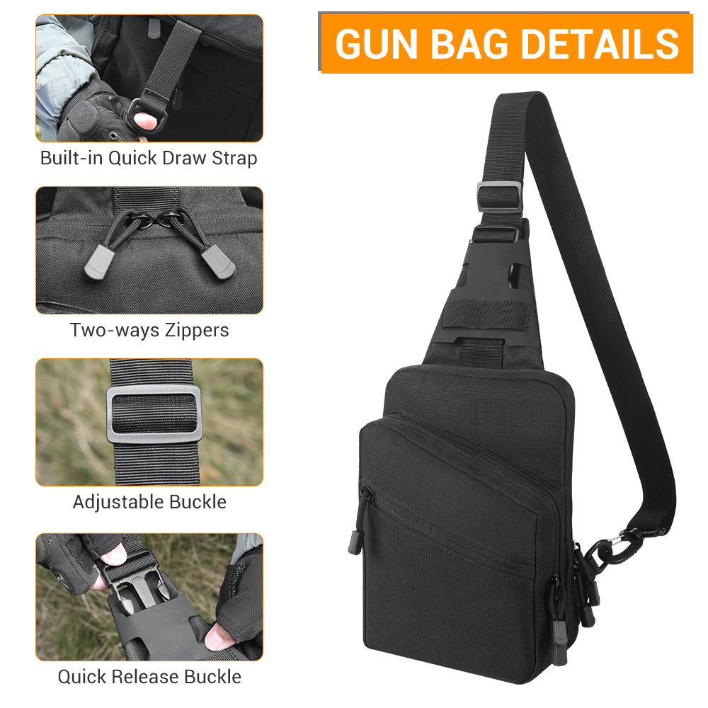 กระเป๋าปืนแบบพกพาสะดวก กระเป๋า - Edc Concealed Carry Holster บทวิจารณ์และราคา