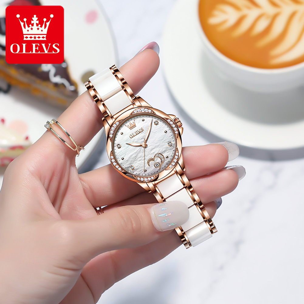 นาฬิกาข้อมือผู้หญิง OLEVS 6631 - Watch Winder Compact บทวิจารณ์และราคา