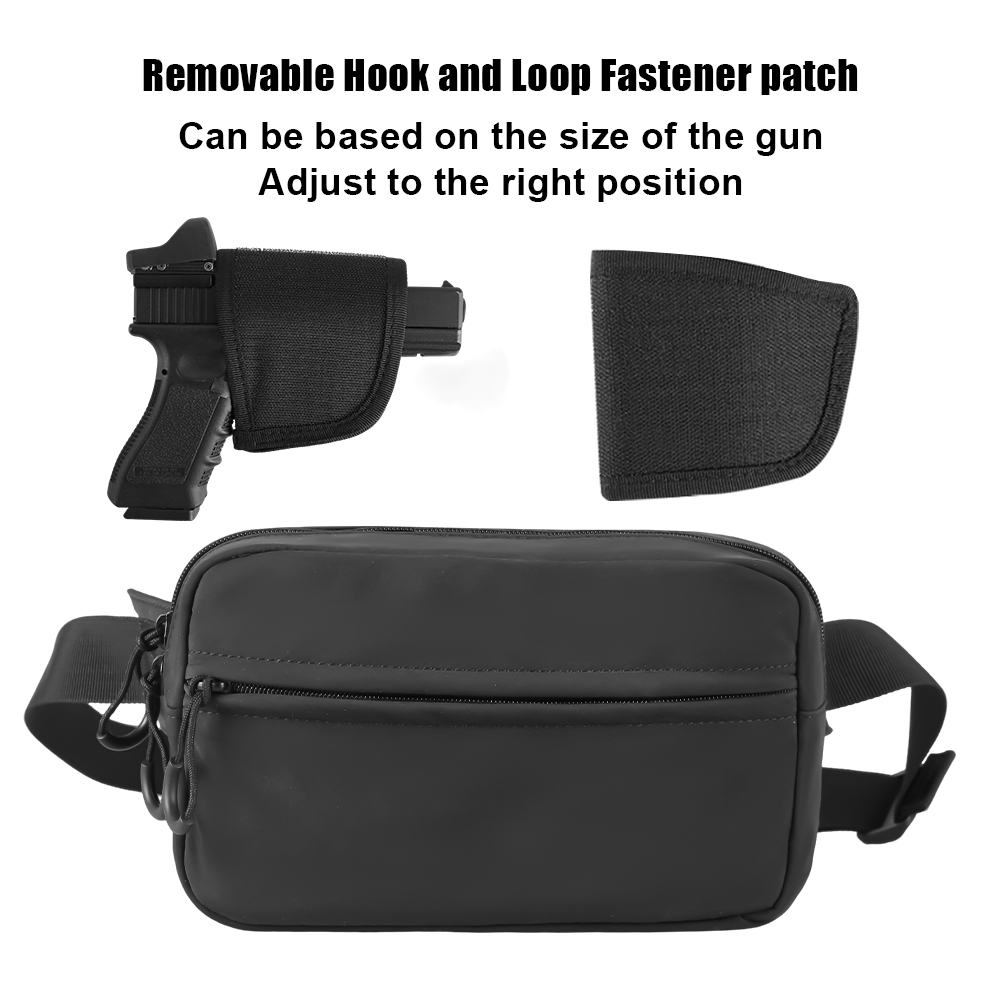 ยุทธวิธีCrossbodyกระเป๋าปืนพกเ - Edc Concealed Carry Holster บทวิจารณ์และราคา