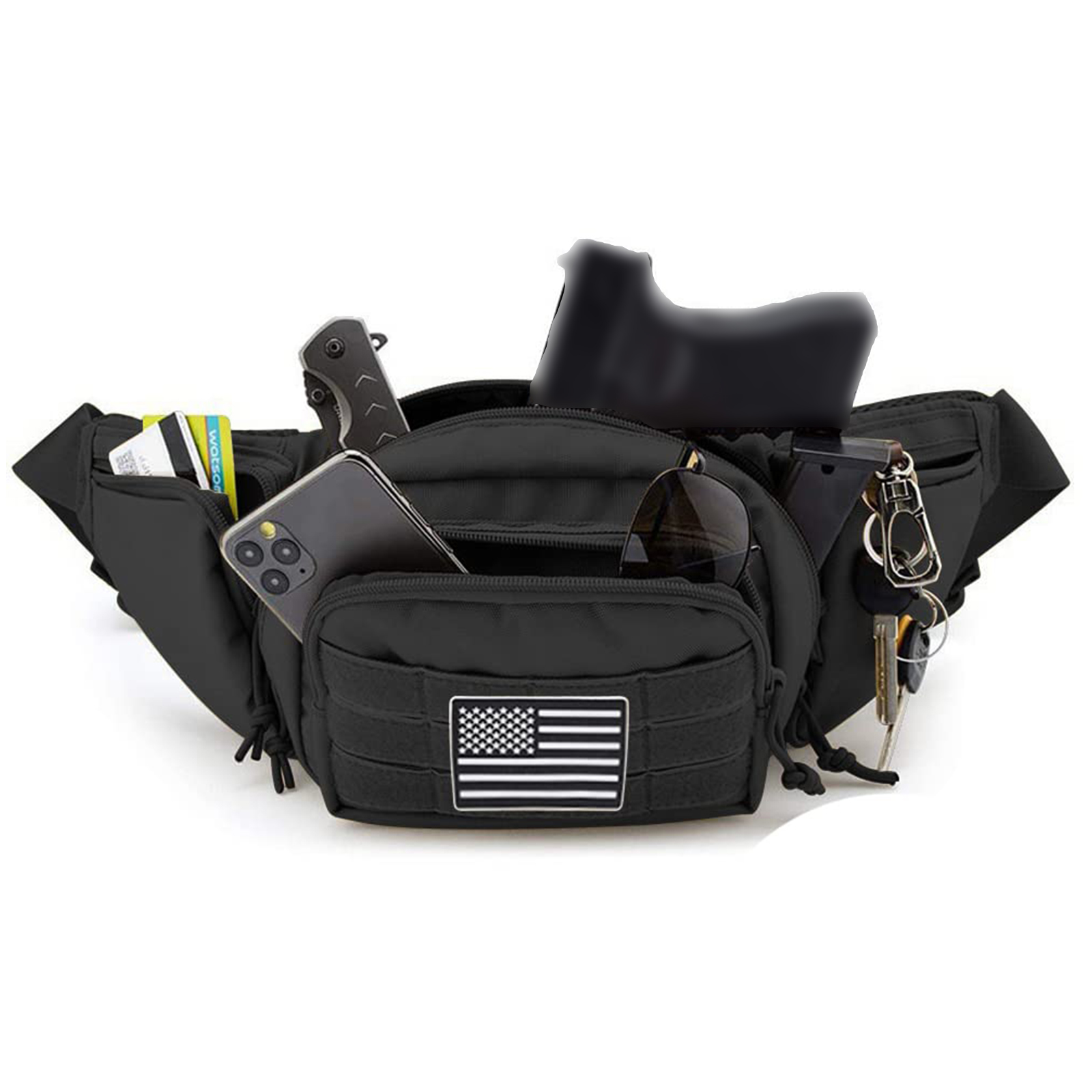 กระเป๋าคาดเอวแบบยุทธวิธี ซองใส - Edc Concealed Carry Holster บทวิจารณ์และราคา